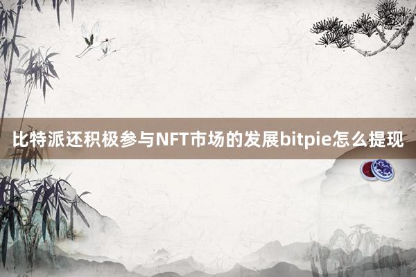 比特派还积极参与NFT市场的发展bitpie怎么提现