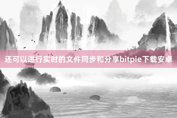 还可以进行实时的文件同步和分享bitpie下载安卓