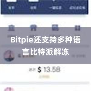 Bitpie还支持多种语言比特派解冻