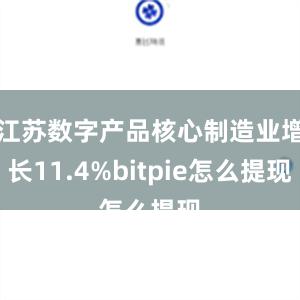 江苏数字产品核心制造业增长11.4%bitpie怎么提现