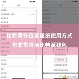 比特派钱包能量的使用方式也非常灵活比特派钱包