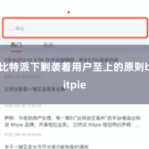 比特派下剿袭着用户至上的原则bitpie