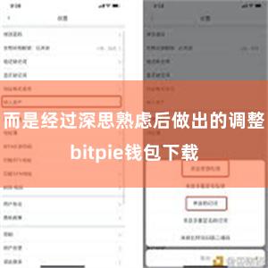 而是经过深思熟虑后做出的调整bitpie钱包下载